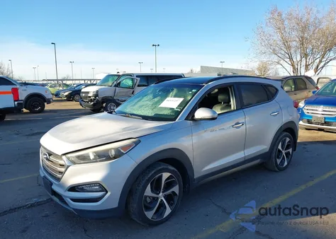 2016 Hyundai Tucson Limited z USA, uszkodzony, nr VIN KM8J3CA26GU250936